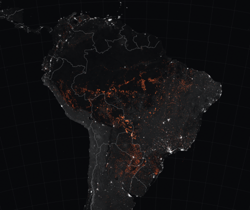 Mapa de incêndios florestais