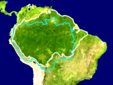 Amazónia no mapa